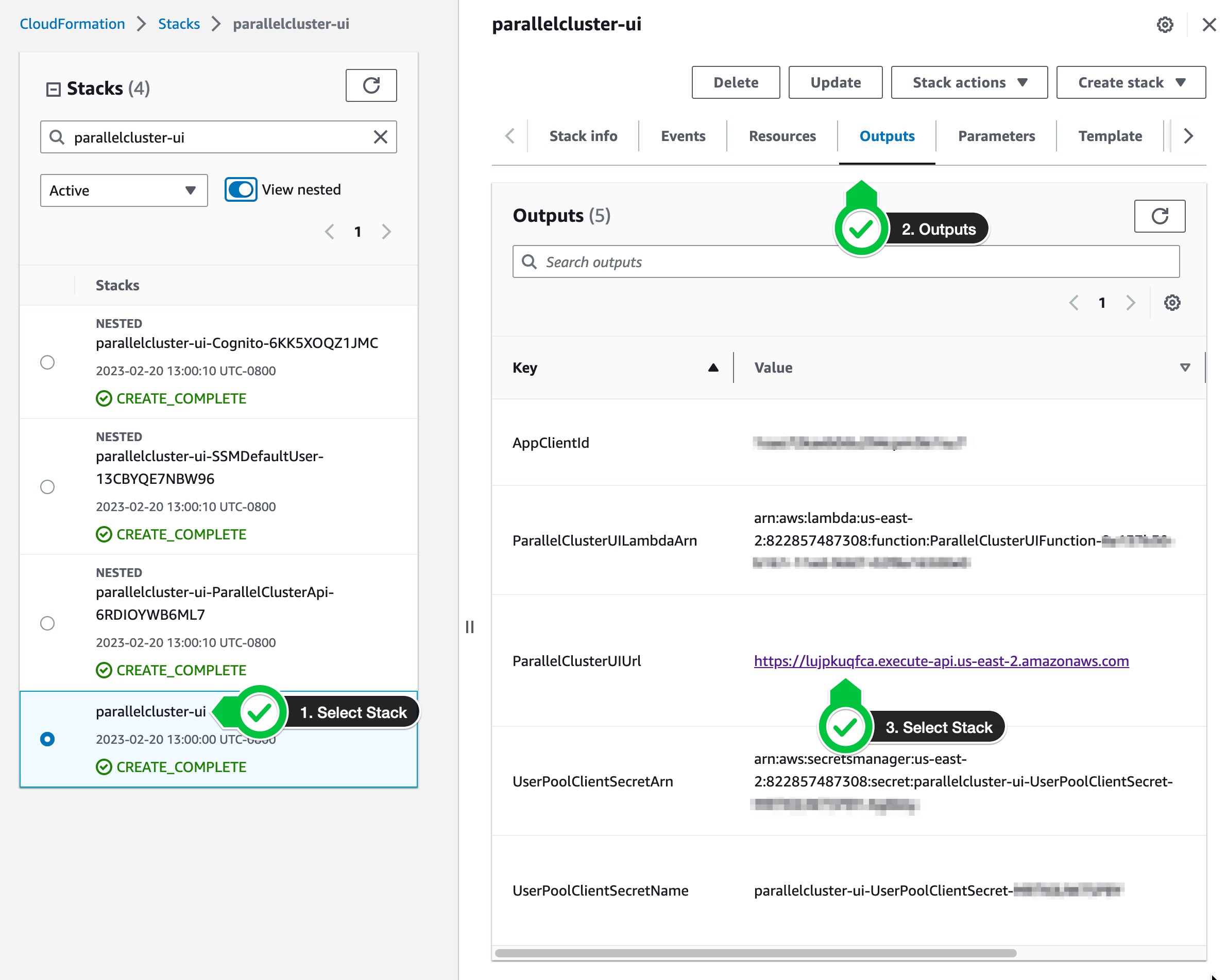 ParallelCluster UI Deployed